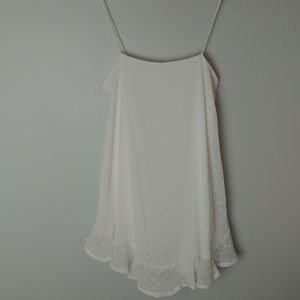 American Thread Skinny Strap Ruffled Hem Dress